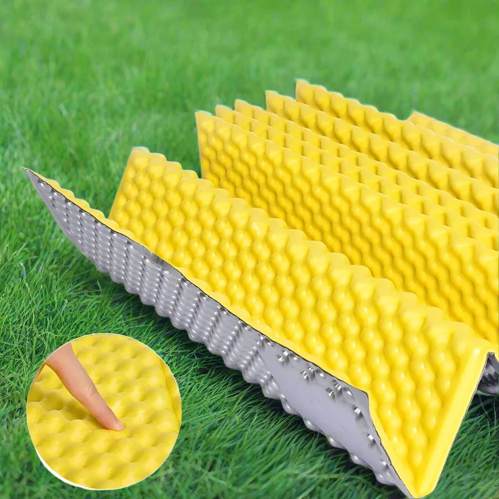 Matelas Camping - PortableCampingMat™ - Jaune - Mon Univers Camping