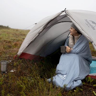 Sac de couchage - CampingSleepingBag™ - Bleu - Mon Univers Camping