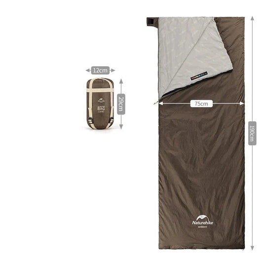 Sac de couchage - CampingSleepingBag™ - Marron - Mon Univers Camping