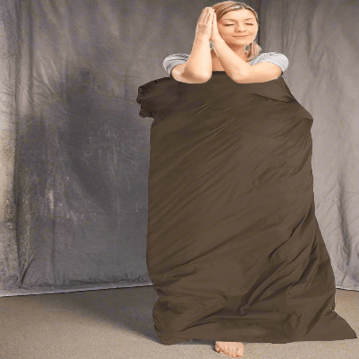 Sac de couchage - CampingSleepingBag™ - Marron - Mon Univers Camping