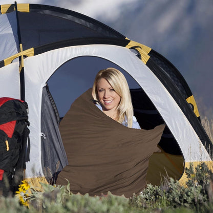 Sac de couchage - CampingSleepingBag™ - Marron - Mon Univers Camping
