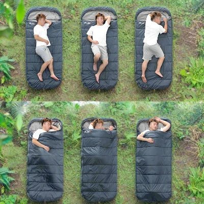 Sac de couchage - HikingSleepingbag™ - Bleu - Mon Univers Camping