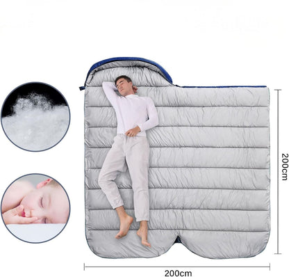 Sac de couchage - HikingSleepingbag™ - Bleu marine - Mon Univers Camping